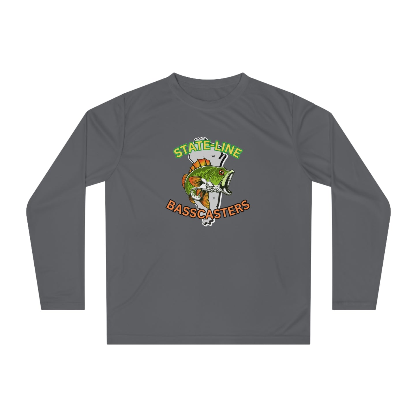 State-Line Basscasters - Unisex Performance Long Sleeve Shirt - MULTI COLORS