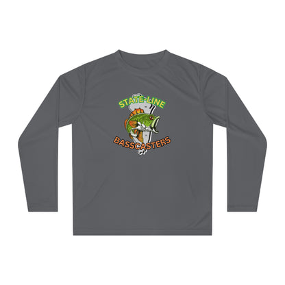 State-Line Basscasters - Unisex Performance Long Sleeve Shirt - MULTI COLORS