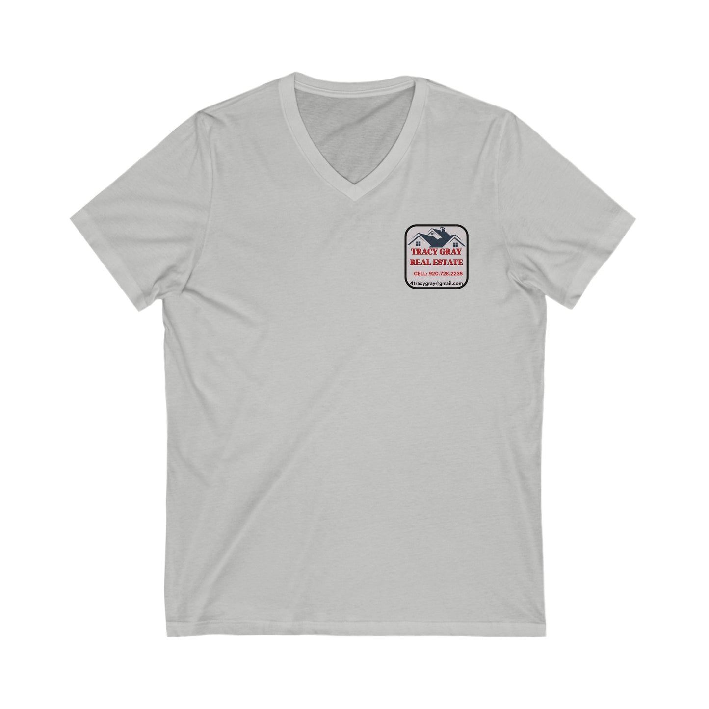 TG Realty - Unisex Jersey Short Sleeve V-Neck Tee - HIGH V