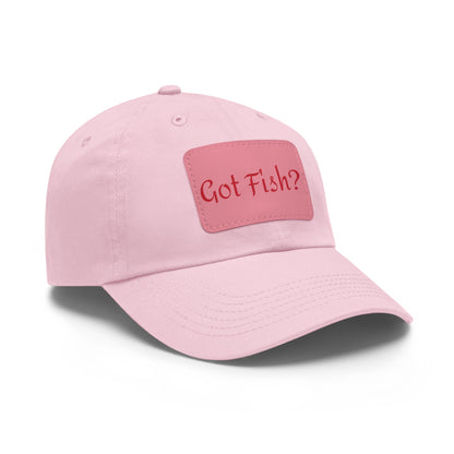 Got Fish? Mom or Dad Hat with Leather Patch (Rectangle)