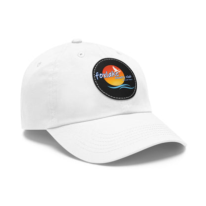 Fox Lake CC Dad Hat with Leather Patch (Round)