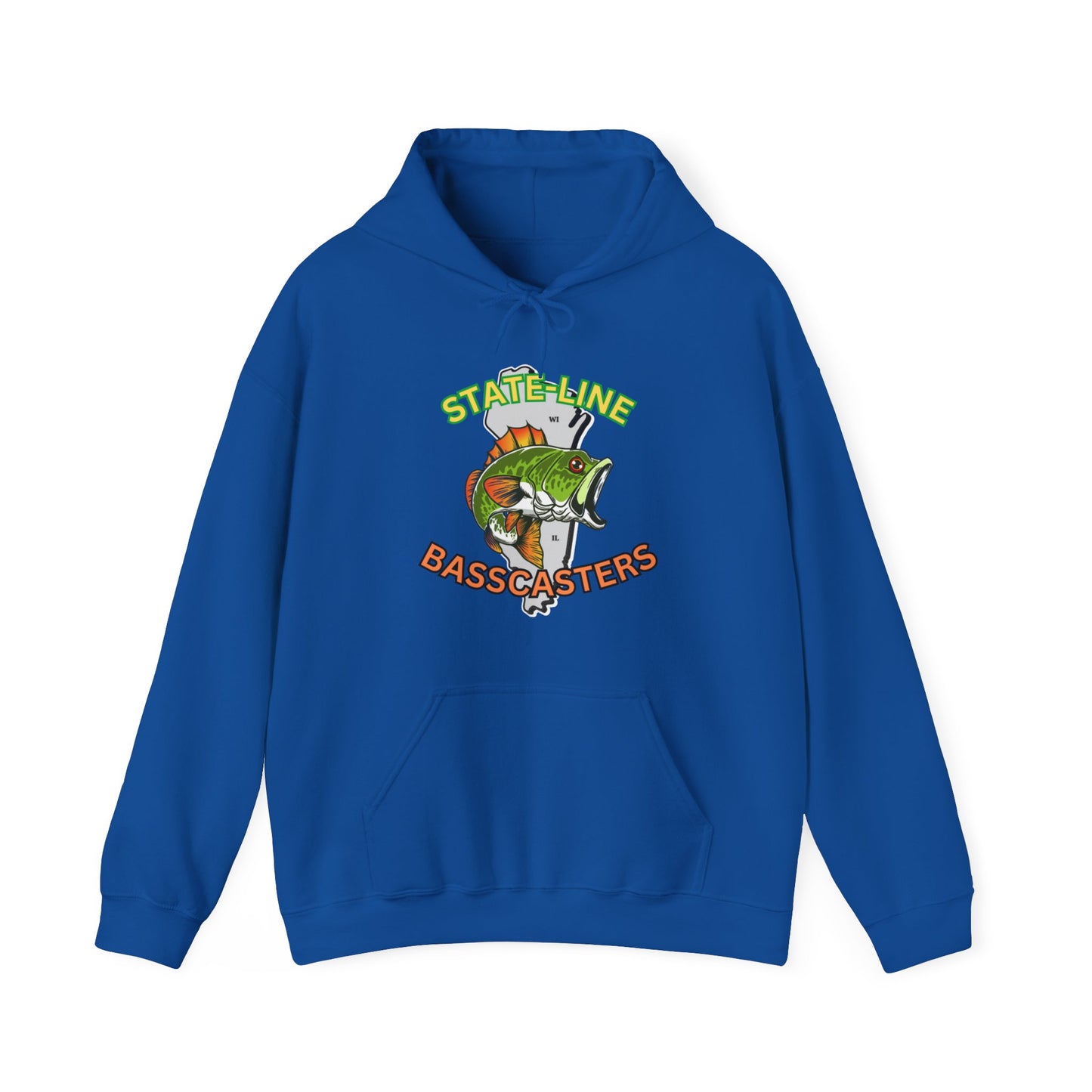 State-Line Basscasters - Unisex Heavy Blend™ Hooded Sweatshirt - MULTI COLORS