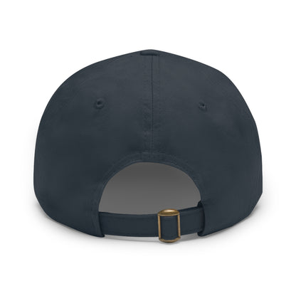 Dad Hat with Leather Patch (Rectangle) - GOT FISH BEAR