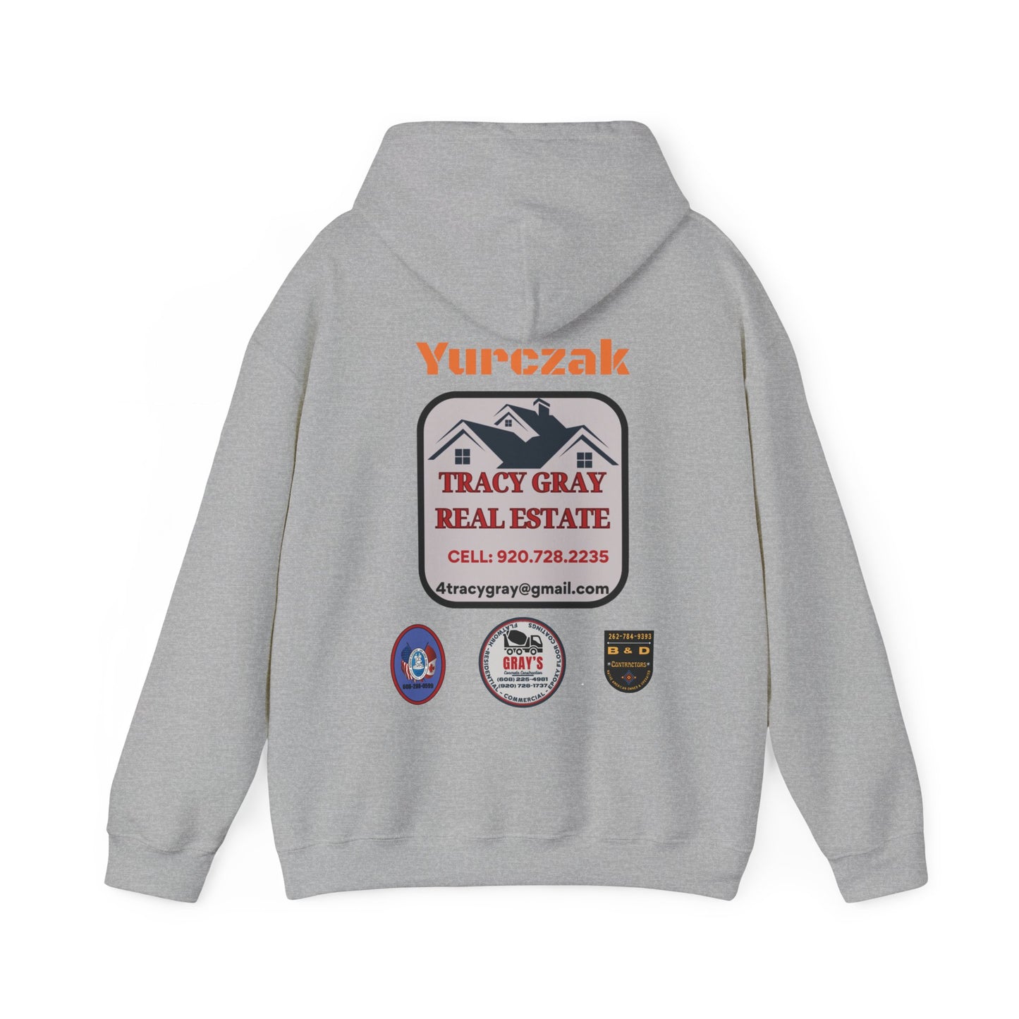 Yur-Sack - Unisex Heavy Blend™ Hooded Sweatshirt - ORANGE FONT