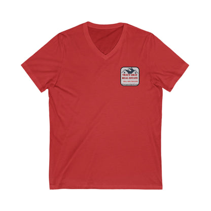 TG Realty - Unisex Jersey Short Sleeve V-Neck Tee - HIGH V