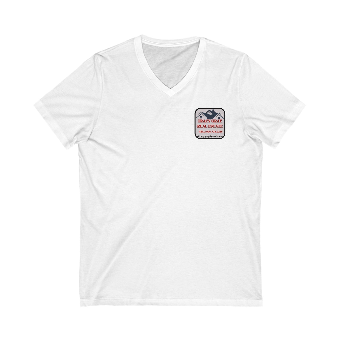 TG Realty - Unisex Jersey Short Sleeve V-Neck Tee - HIGH V