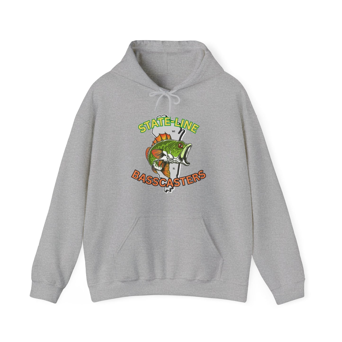 State-Line Basscasters - Unisex Heavy Blend™ Hooded Sweatshirt - MULTI COLORS