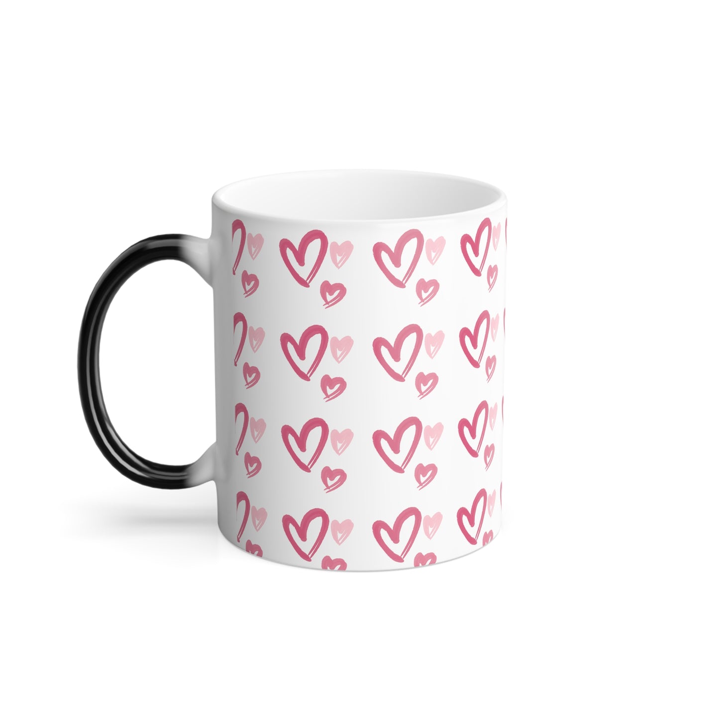 Hearts Color Morphing Mug, 11oz - White