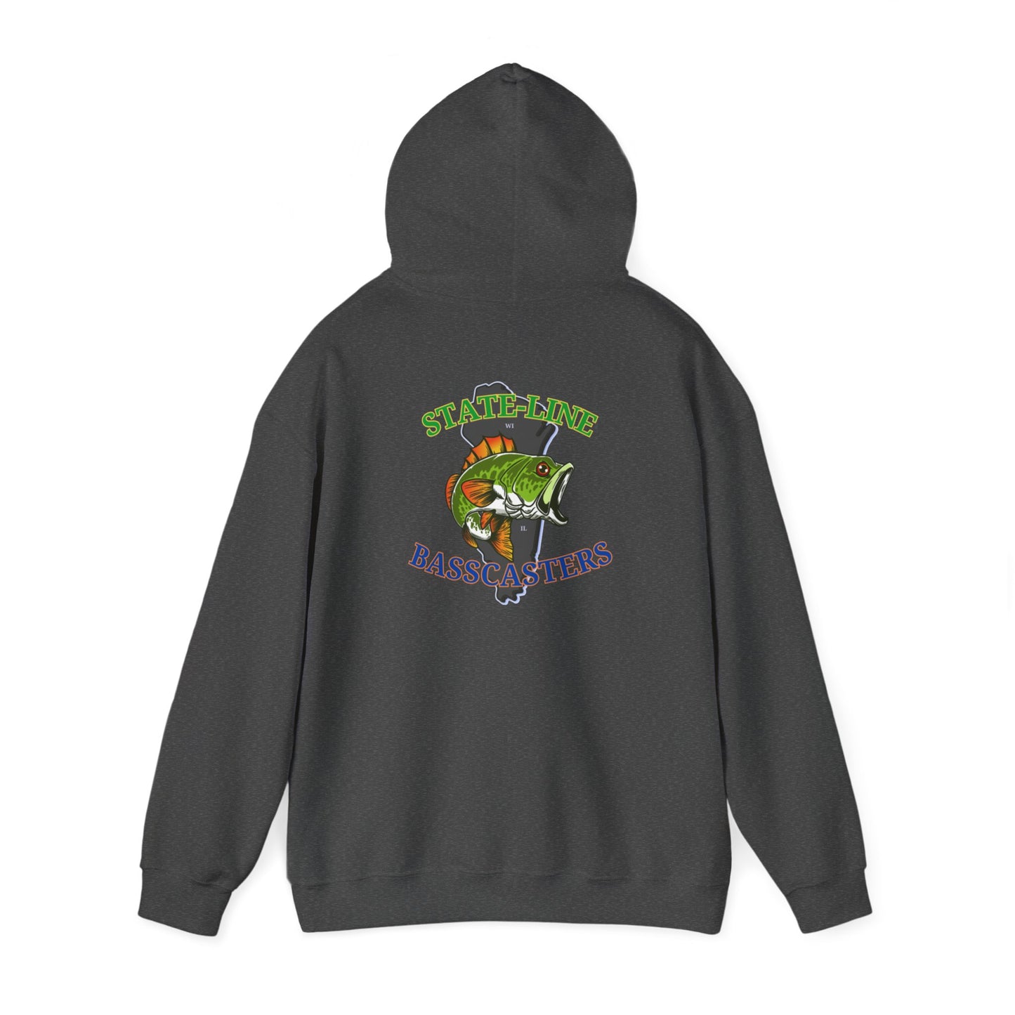 State-Line Basscasters - Unisex Heavy Blend™ Hooded Sweatshirt - MULTI COLORS