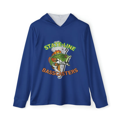 State-Line Basscasters - Men's Sports Warmup Hoodie (AOP) - BLUE