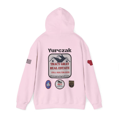 Yur-Sack - Unisex Heavy Blend™ Hooded Sweatshirt - BLACK FONT W/FLAGS