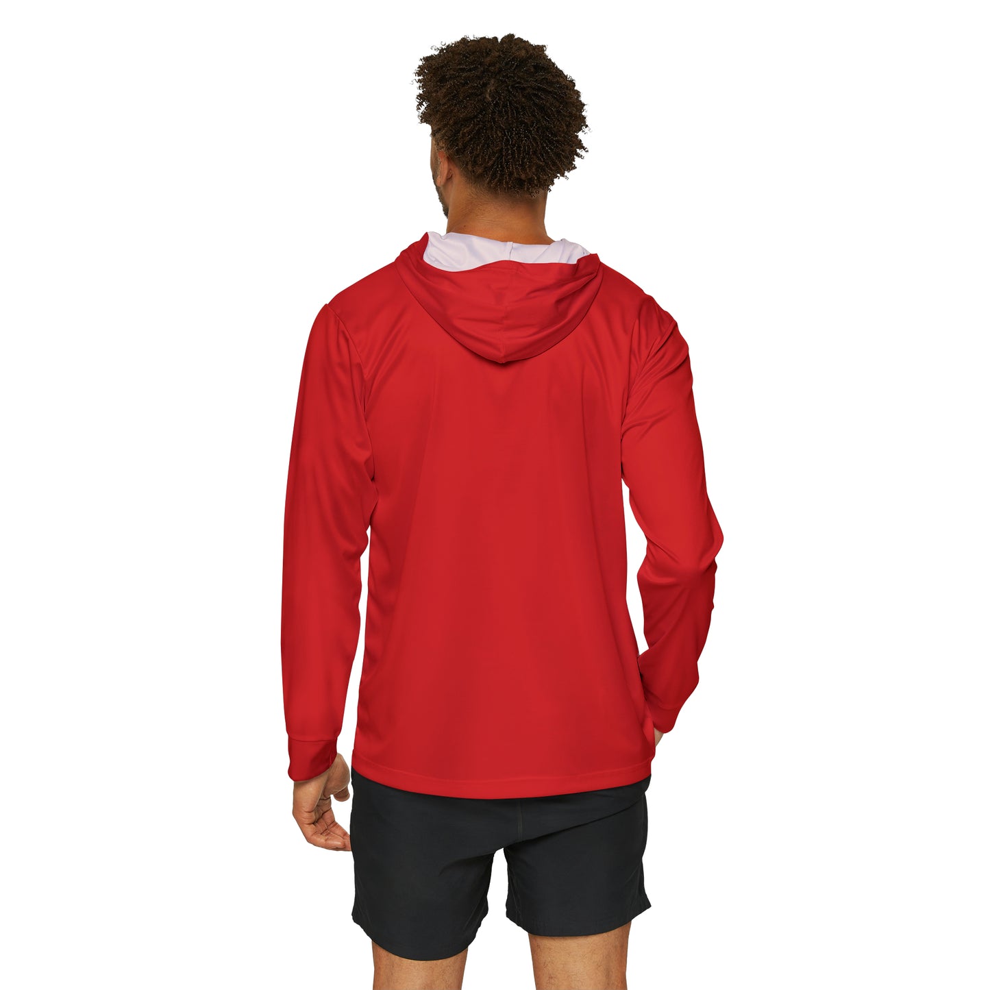 State-Line Basscasters - Men's Sports Warmup Hoodie (AOP) - RED