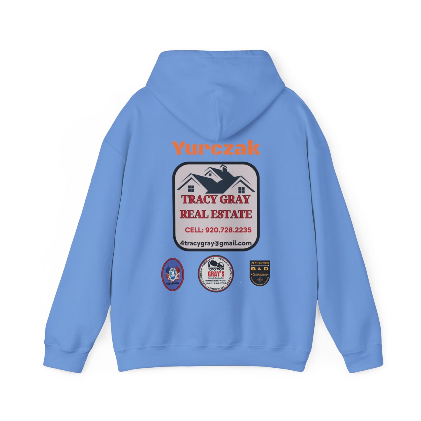 Yur-Sack - Unisex Heavy Blend™ Hooded Sweatshirt - ORANGE FONT