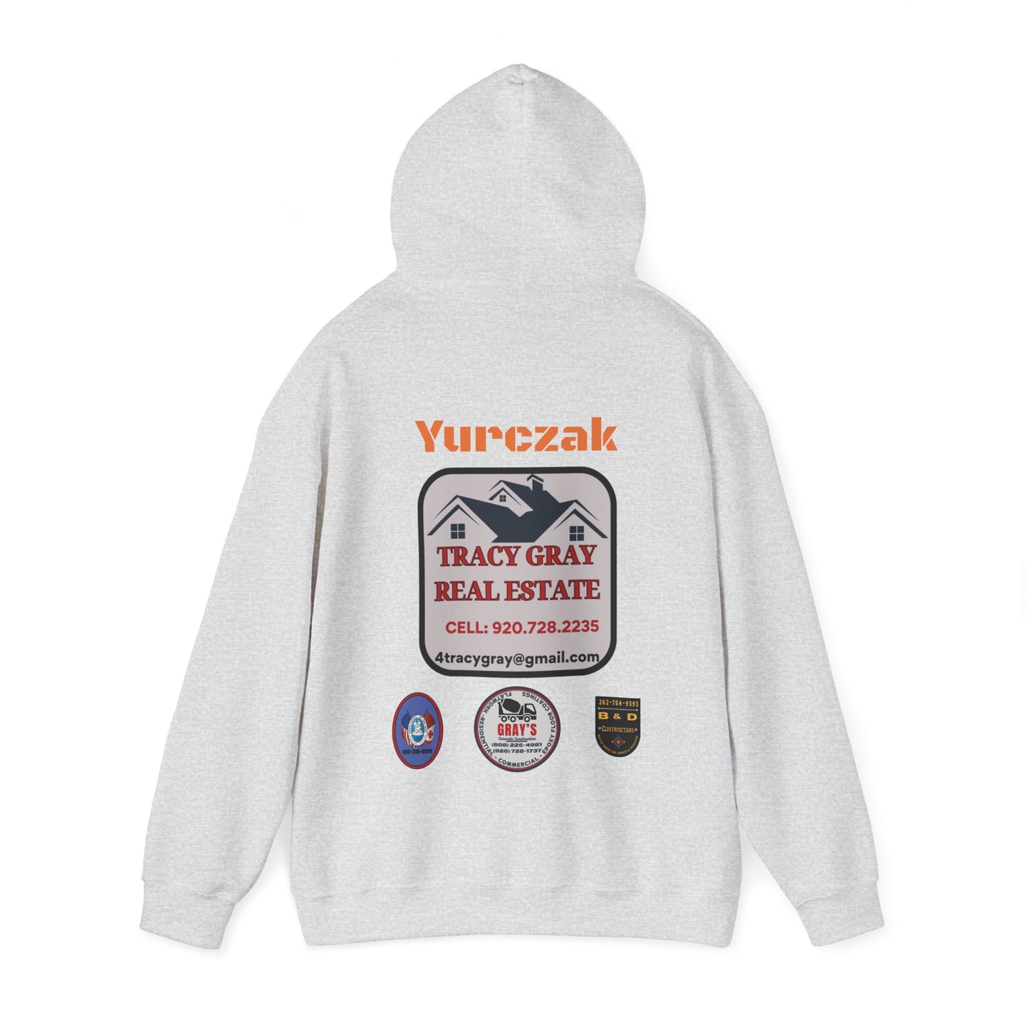 Yur-Sack - Unisex Heavy Blend™ Hooded Sweatshirt - ORANGE FONT