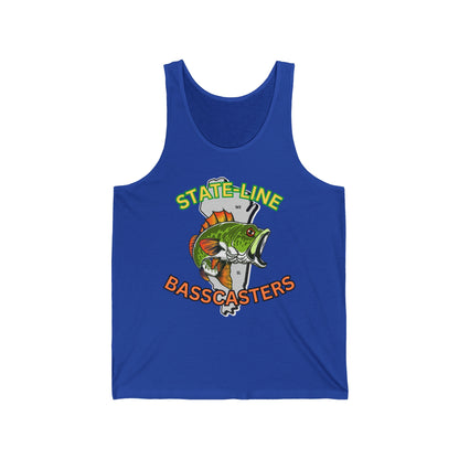 State-Line Basscasters Unisex Jersey Tank - MULTI COLORS