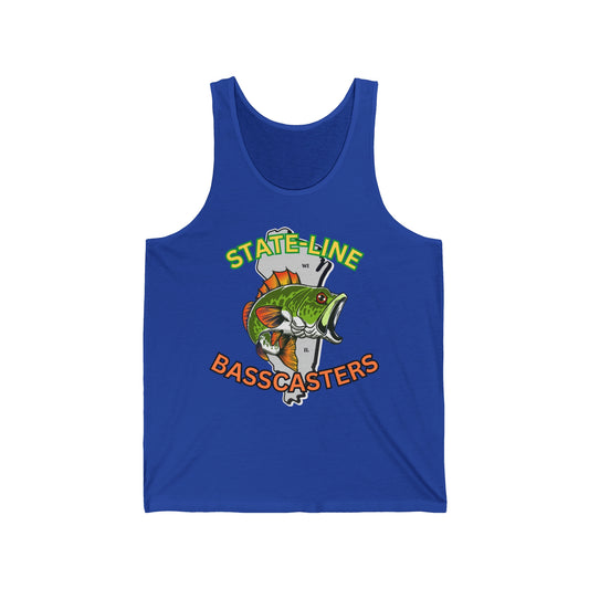 State-Line Basscasters Unisex Jersey Tank - MULTI COLORS