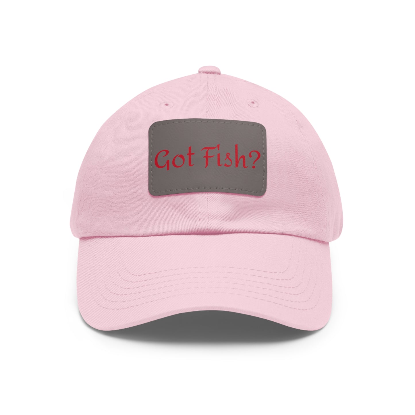 Got Fish? Mom or Dad Hat with Leather Patch (Rectangle)