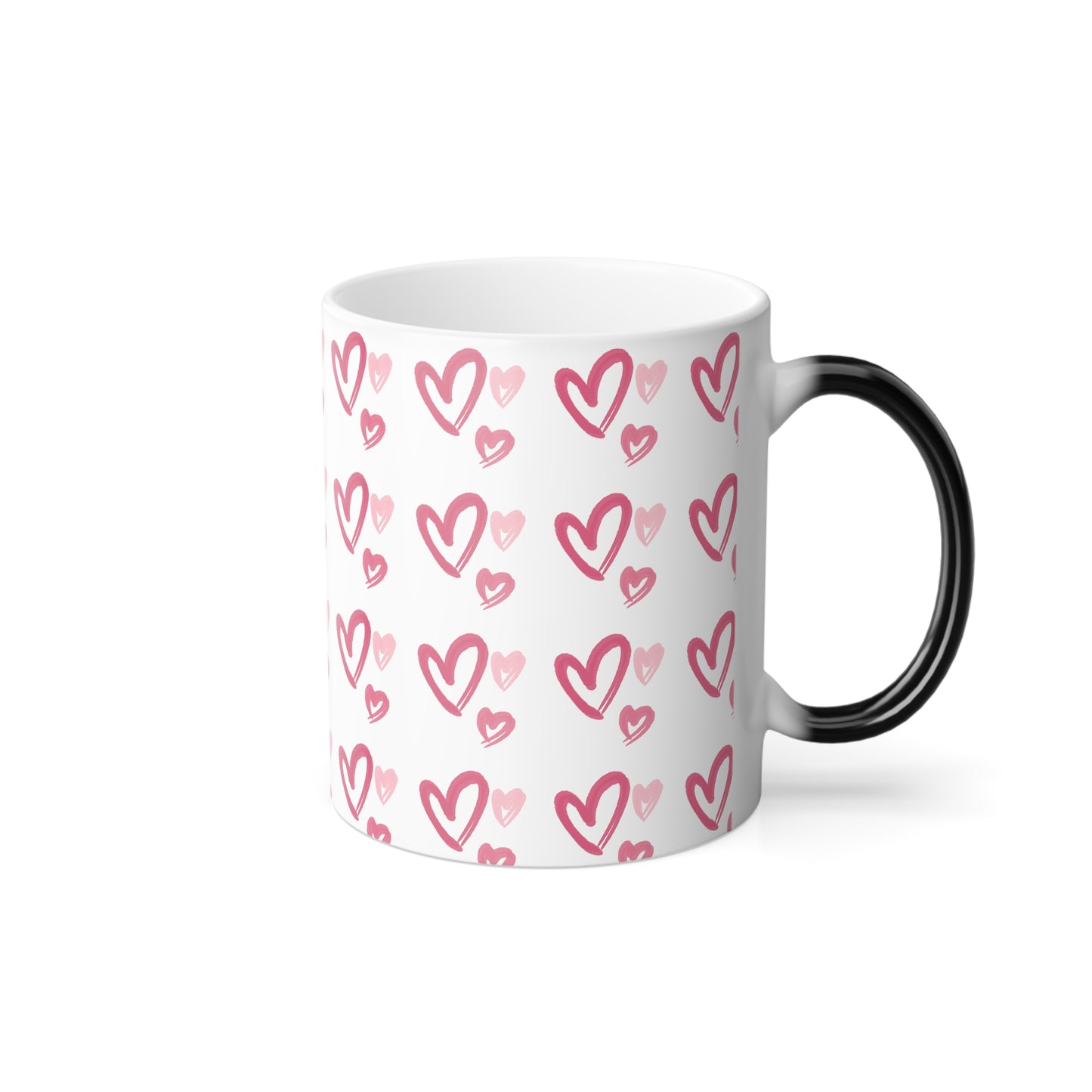 Hearts Color Morphing Mug, 11oz - White