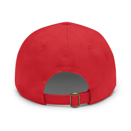 Dad Hat with Leather Patch (Rectangle) - GOT FISH BEAR