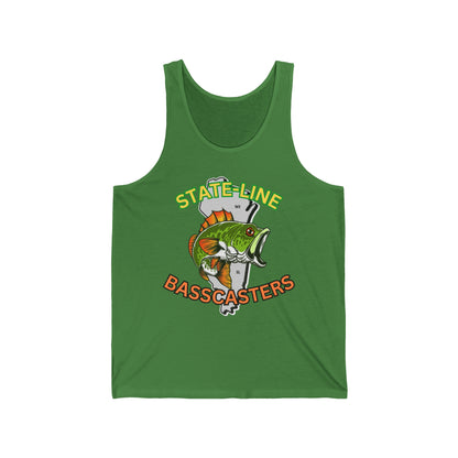 State-Line Basscasters Unisex Jersey Tank - MULTI COLORS