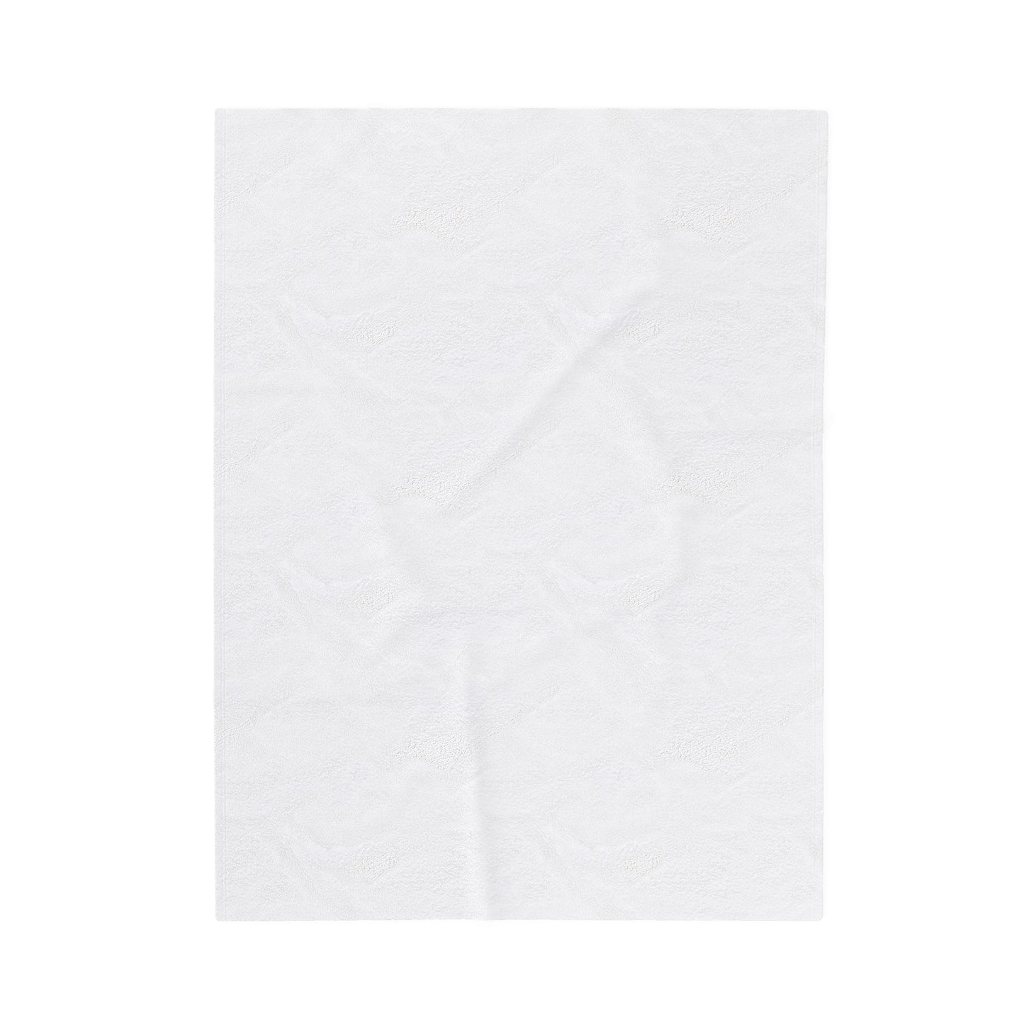 Velveteen Plush Blanket - Hearts White