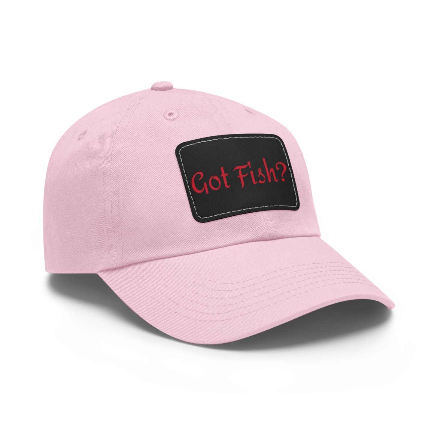 Got Fish? Mom or Dad Hat with Leather Patch (Rectangle)