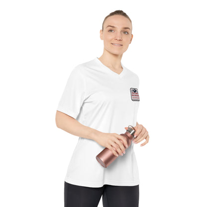 TG REALTY - Women's Performance V-Neck T-Shirt SMALL LOGO