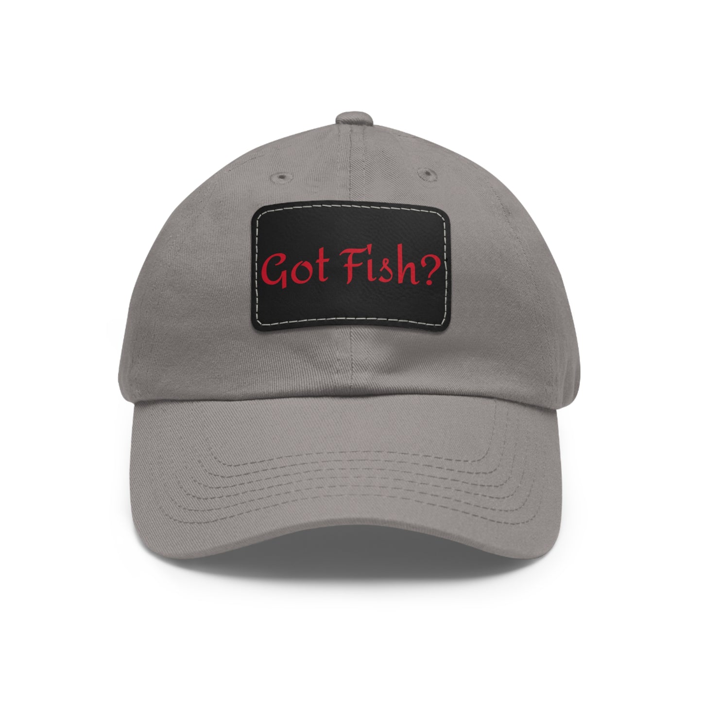 Got Fish? Mom or Dad Hat with Leather Patch (Rectangle)