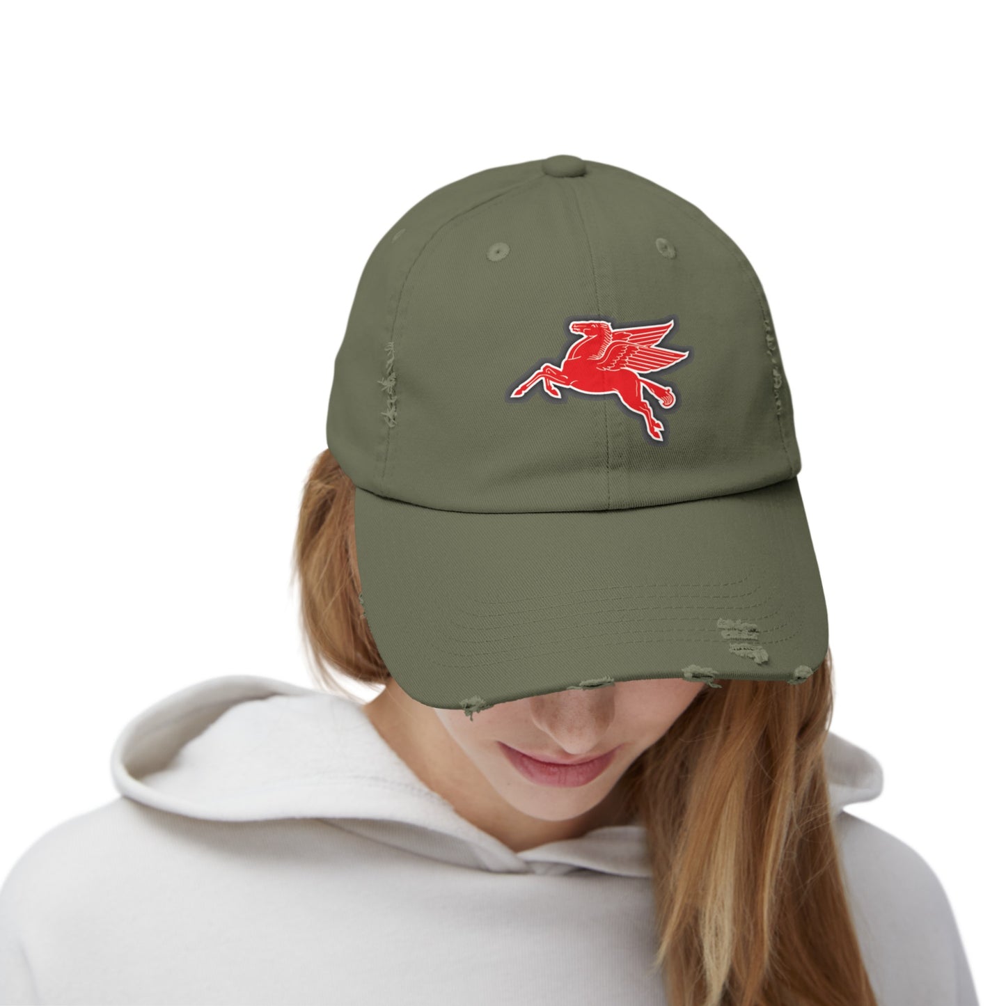 Pegasus Unisex Distressed Cap