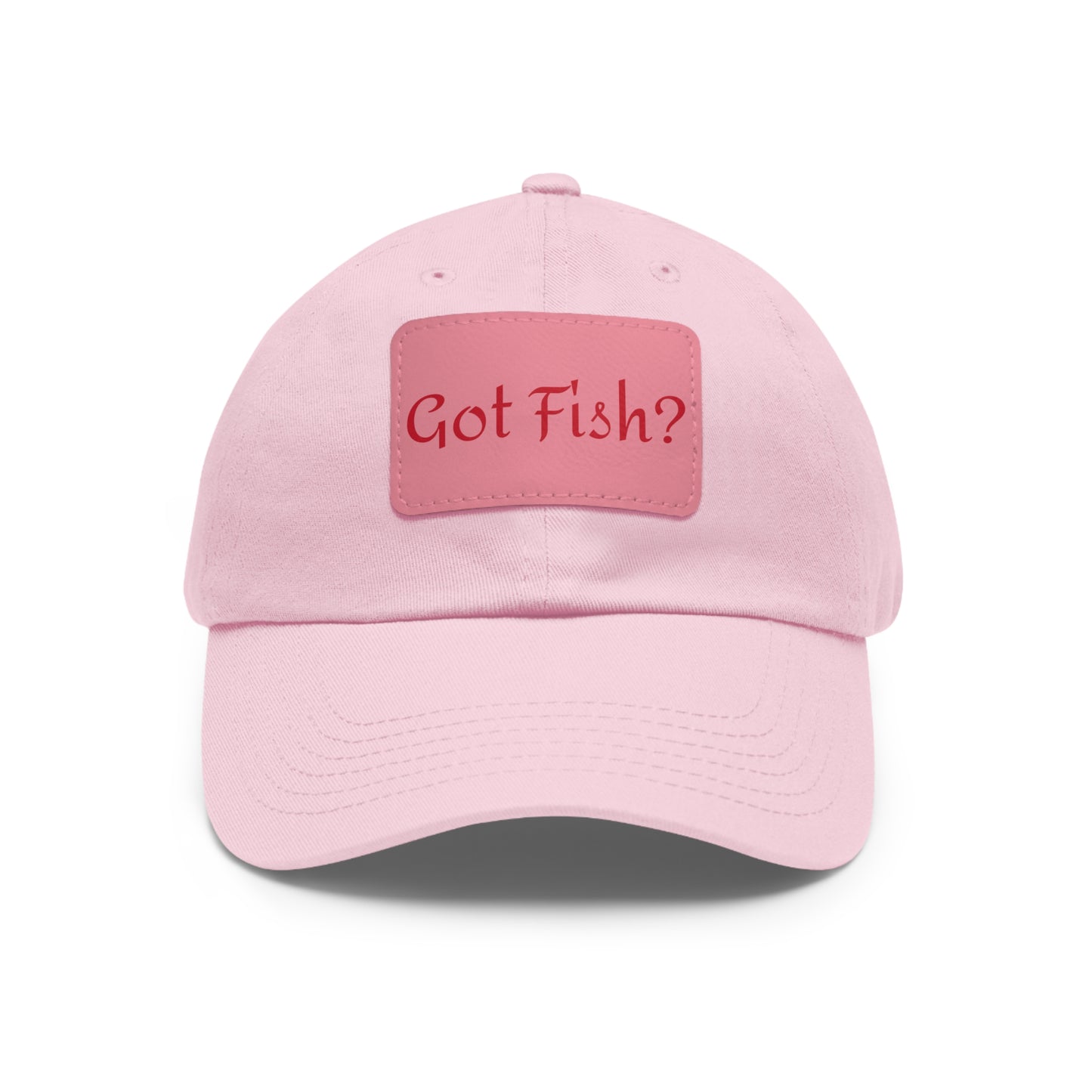 Got Fish? Mom or Dad Hat with Leather Patch (Rectangle)