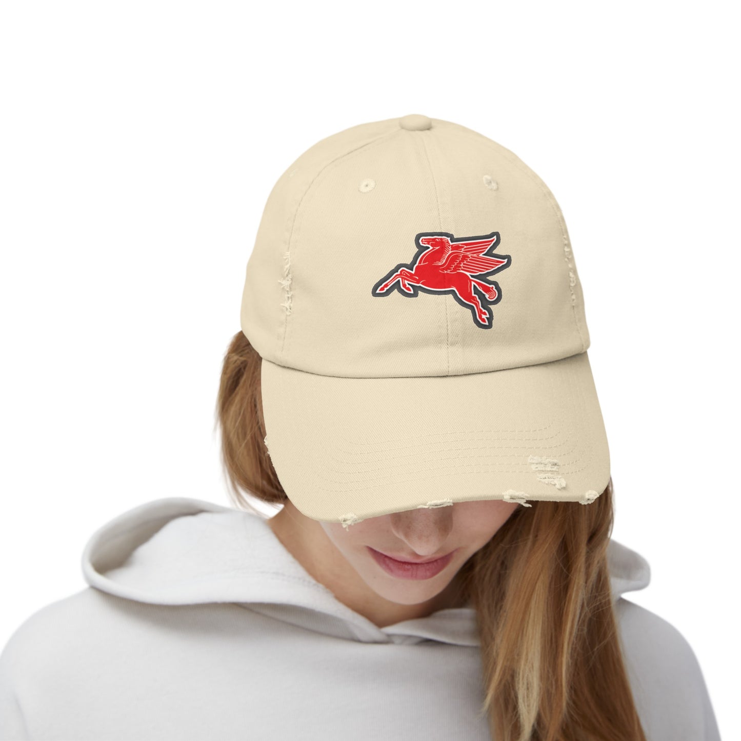 Pegasus Unisex Distressed Cap