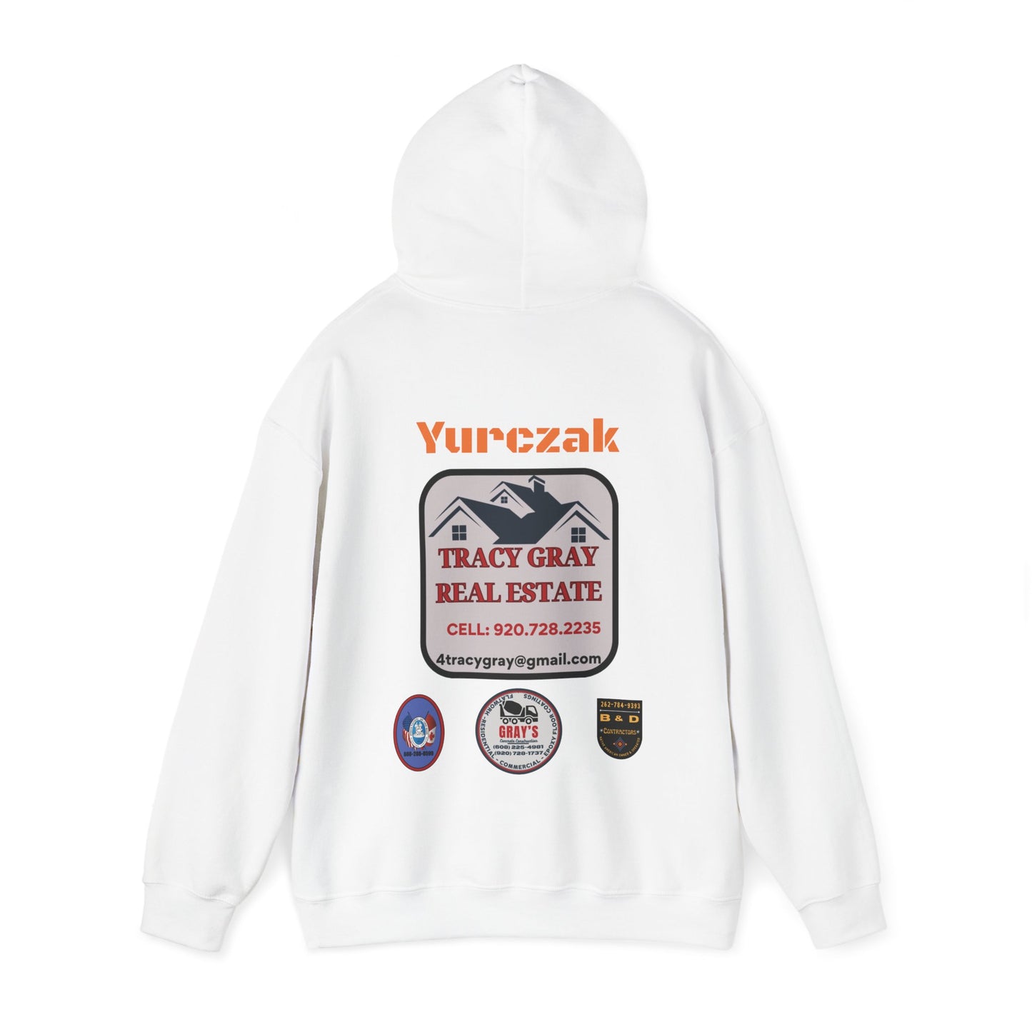 Yur-Sack - Unisex Heavy Blend™ Hooded Sweatshirt - ORANGE FONT