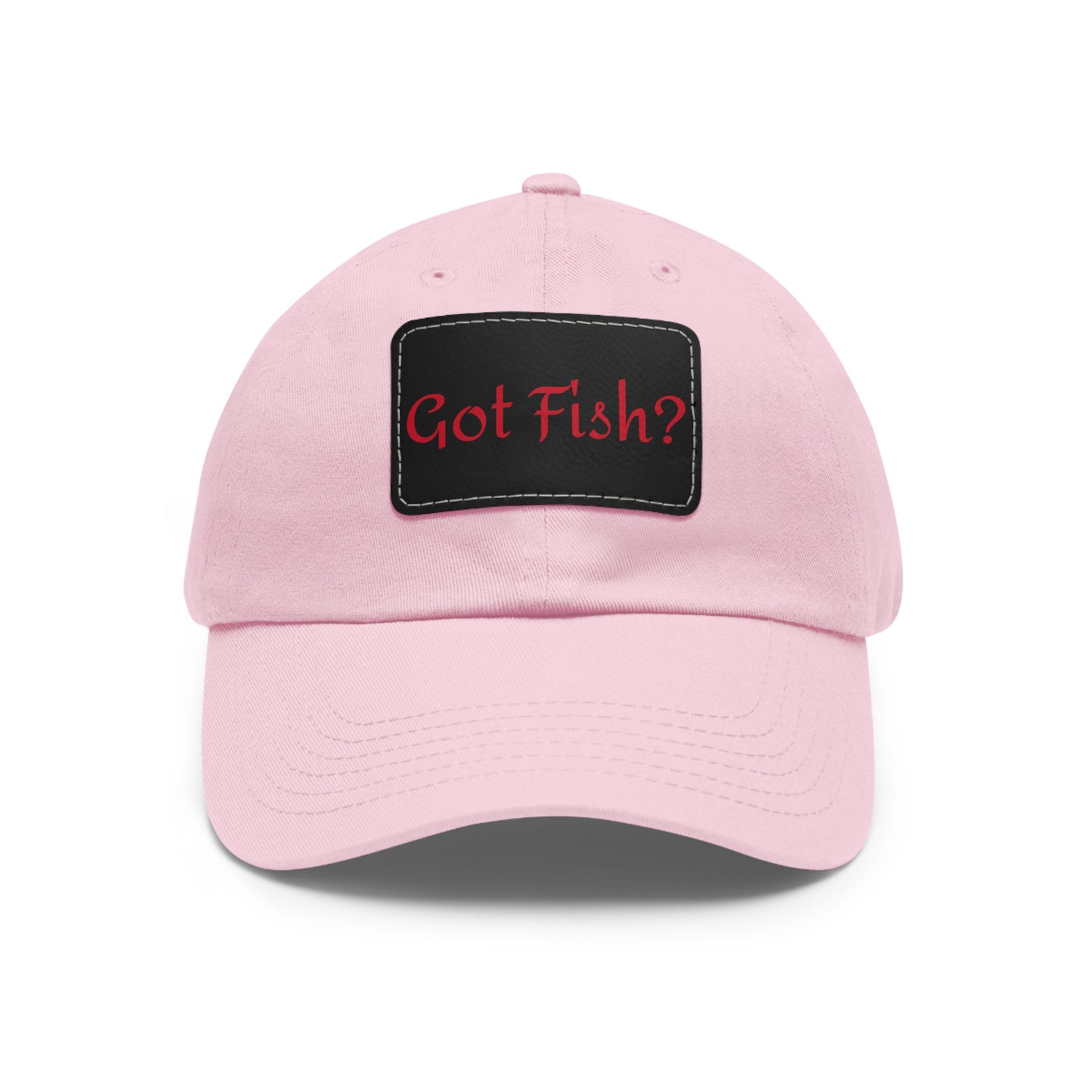 Got Fish? Mom or Dad Hat with Leather Patch (Rectangle)